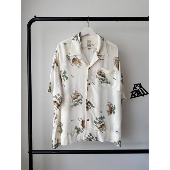 Visvim Copa Silk Vacation Shirt White Tiger Japan - Picture 2 of 9